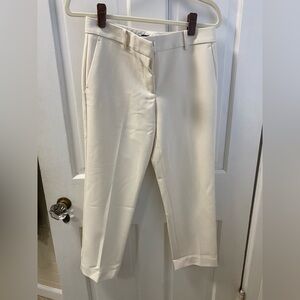 Ann Taylor Cream Straight Leg Pants